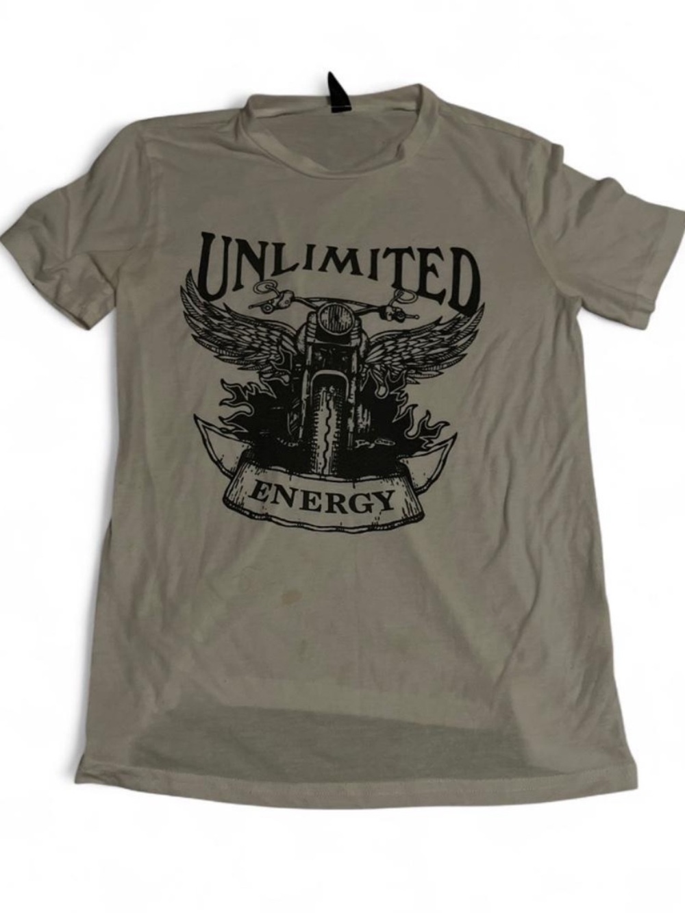 Unlimited Energy Graphic Tee - Taupe Crewneck Men’s Shirt